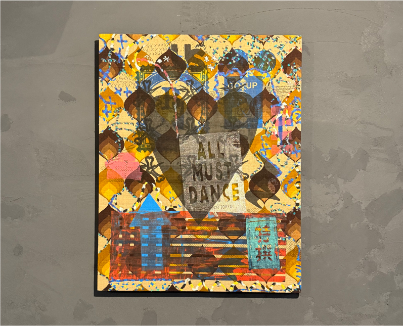 カラオケバーG.1のインテリアのギター