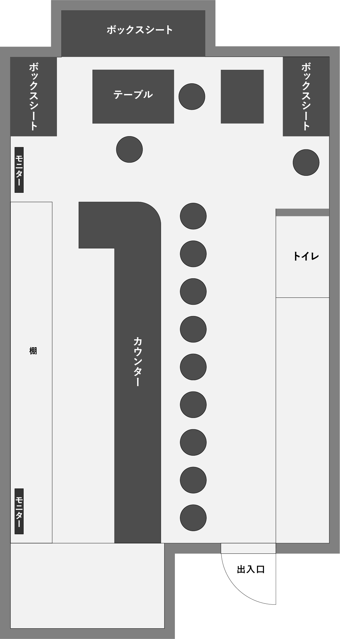 レーヌ店内レイアウト