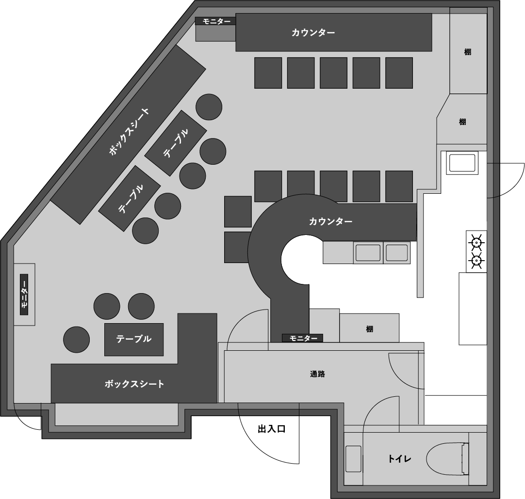 Re;play(リプレイ)店内レイアウト