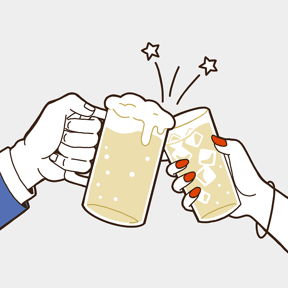 キャストさんと乾杯しよう！