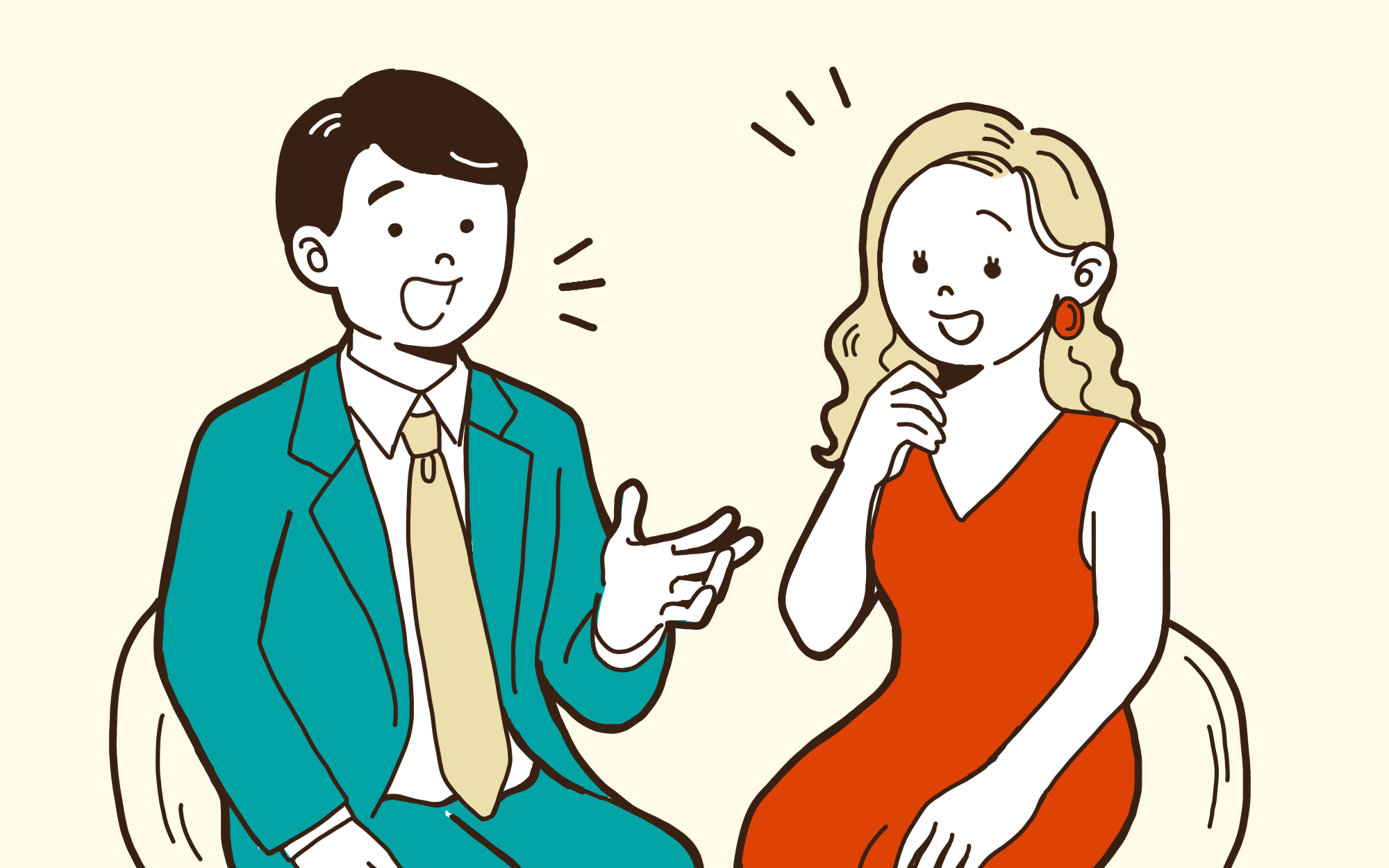 キャストさんとの会話を楽しもう!