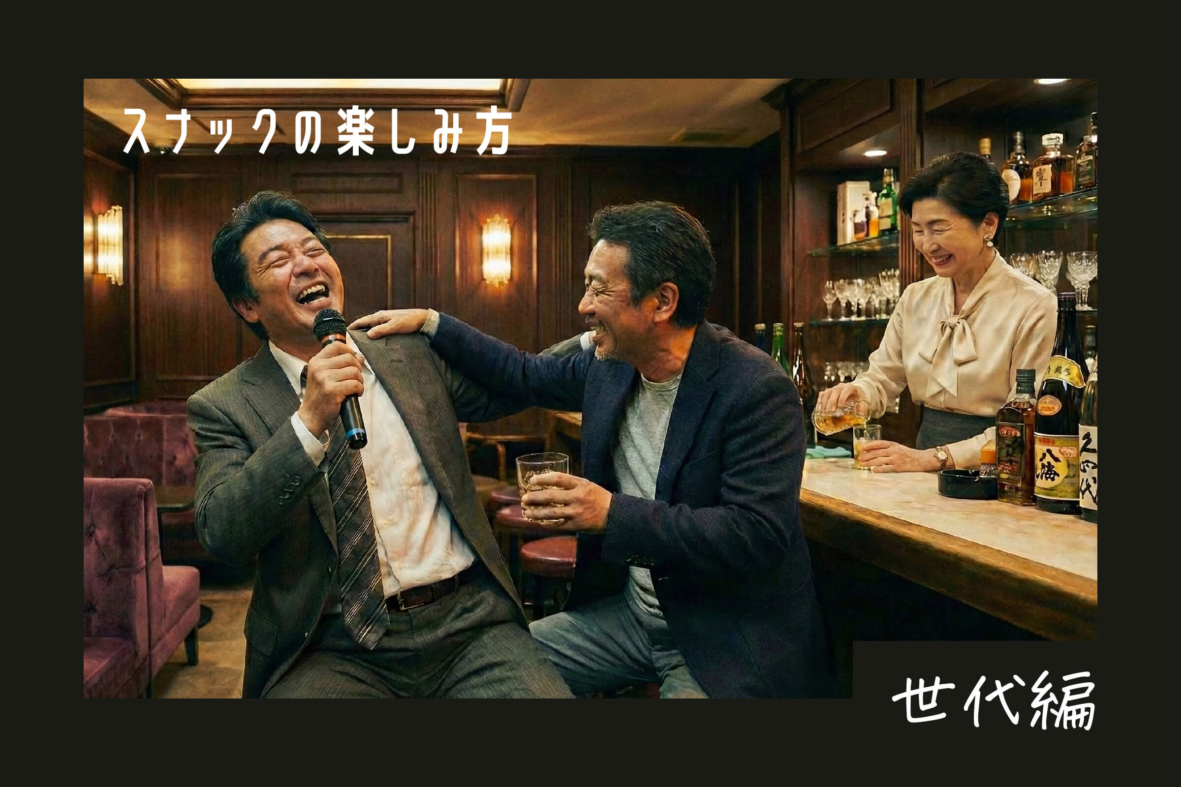 スナックの楽しみ方 世代別編② 40代・50代がハマる魅力と楽しみ方