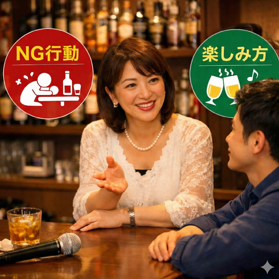 スナック初心者が失敗しないためには？NG行動と楽しみ方の秘訣
