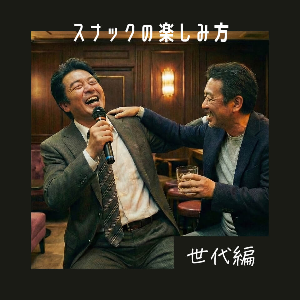 スナックの楽しみ方 世代別編② 40代・50代がハマる魅力と楽しみ方