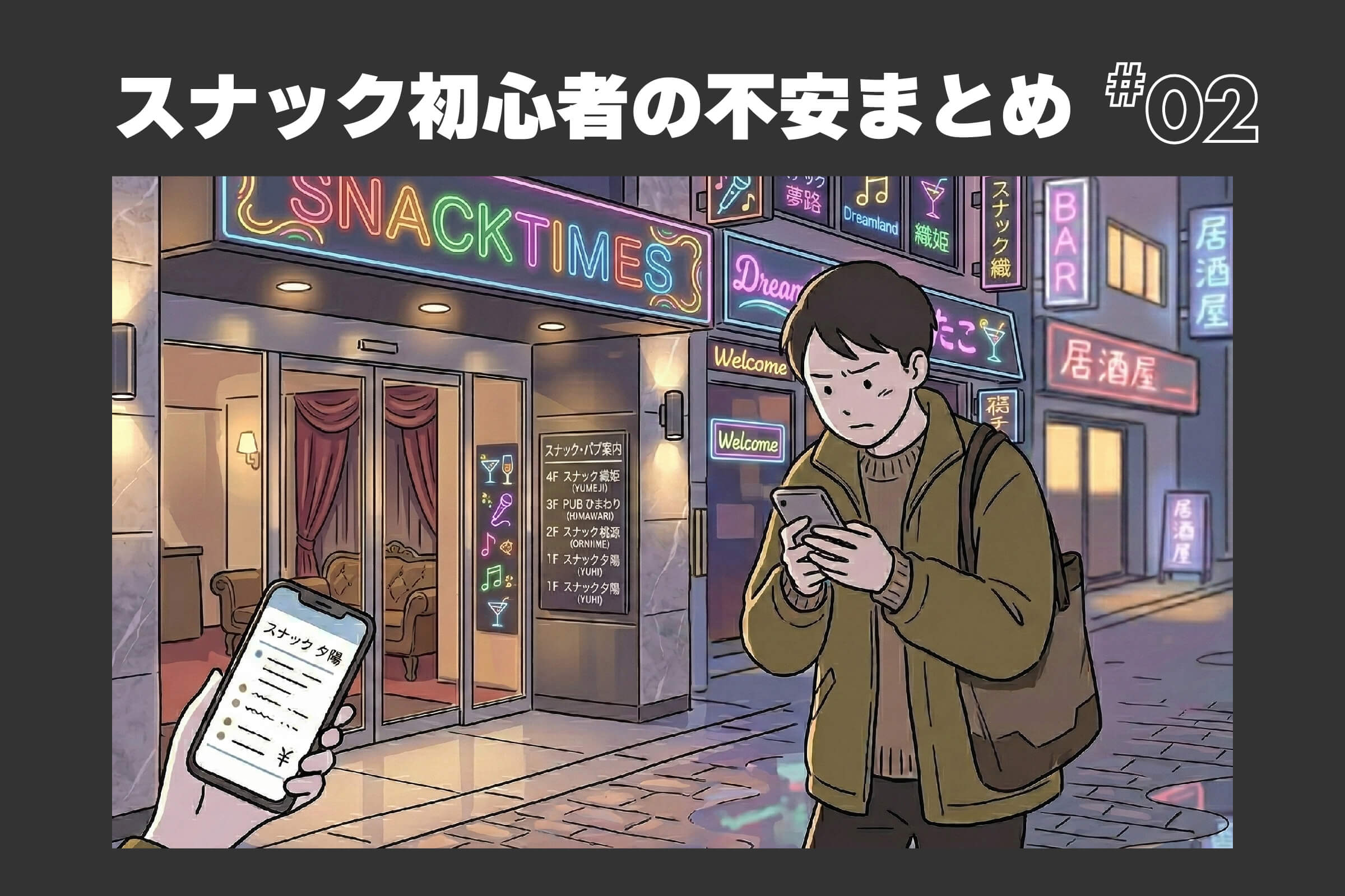 スナック初心者の不安まとめ②｜料金が分からない