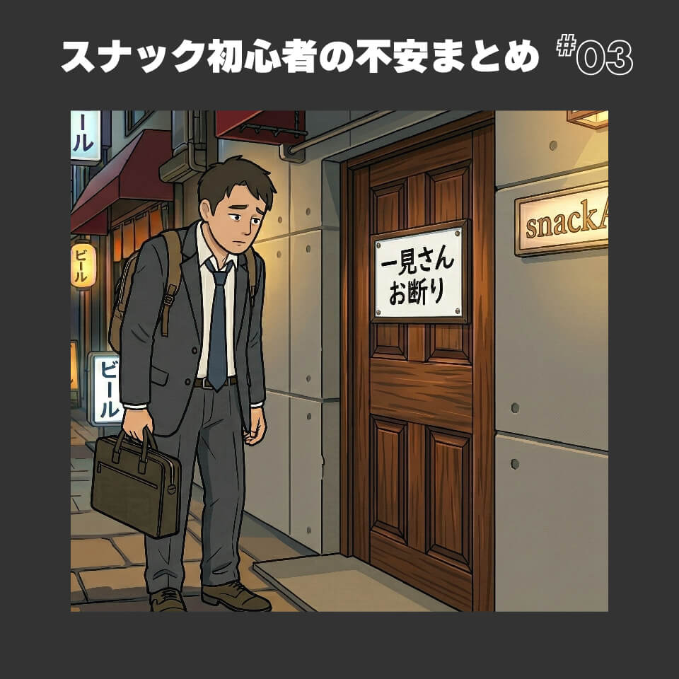 スナック初心者の不安まとめ③｜一見さんはお断り？