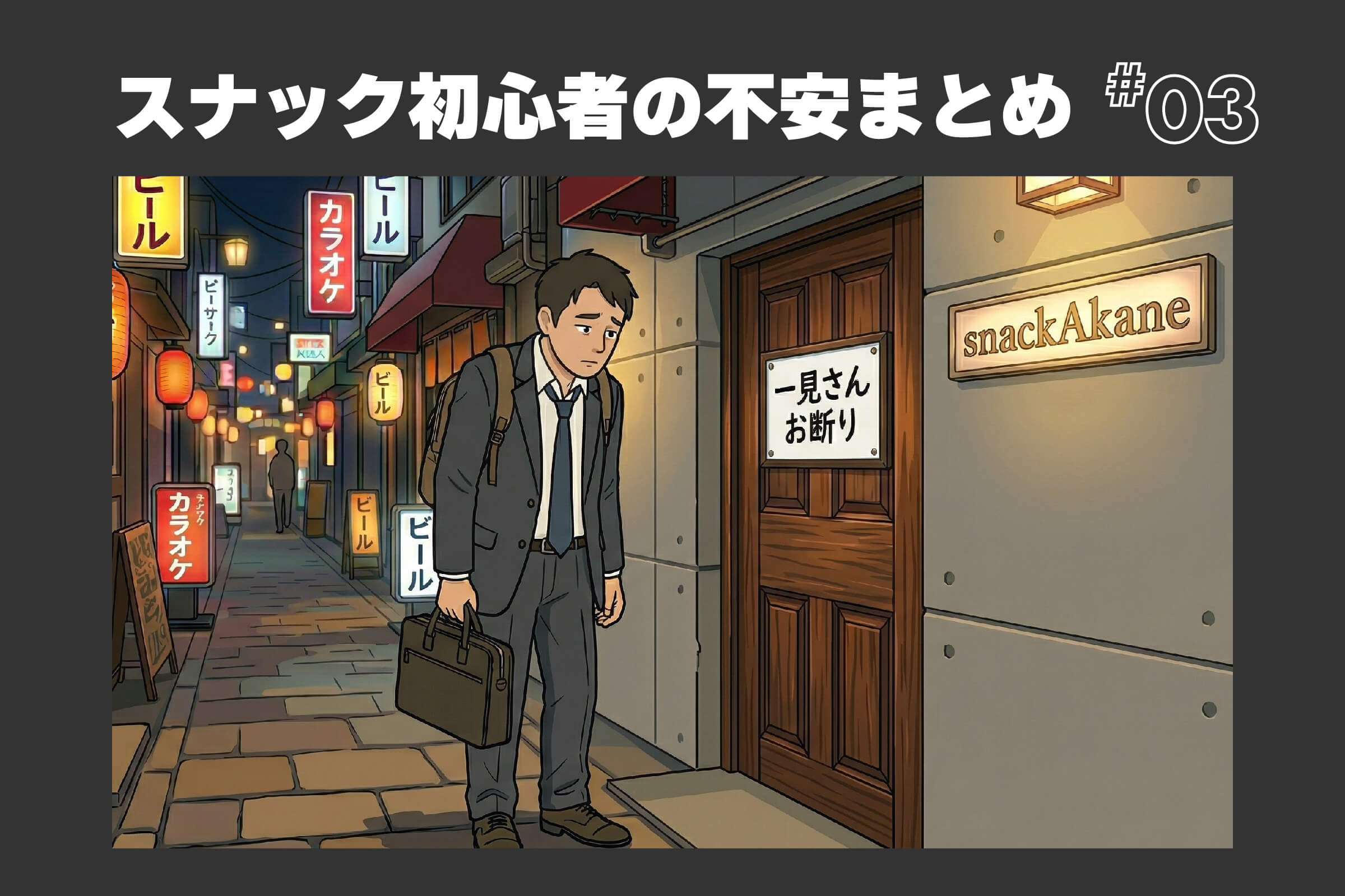 スナック初心者の不安まとめ③｜一見さんはお断り？