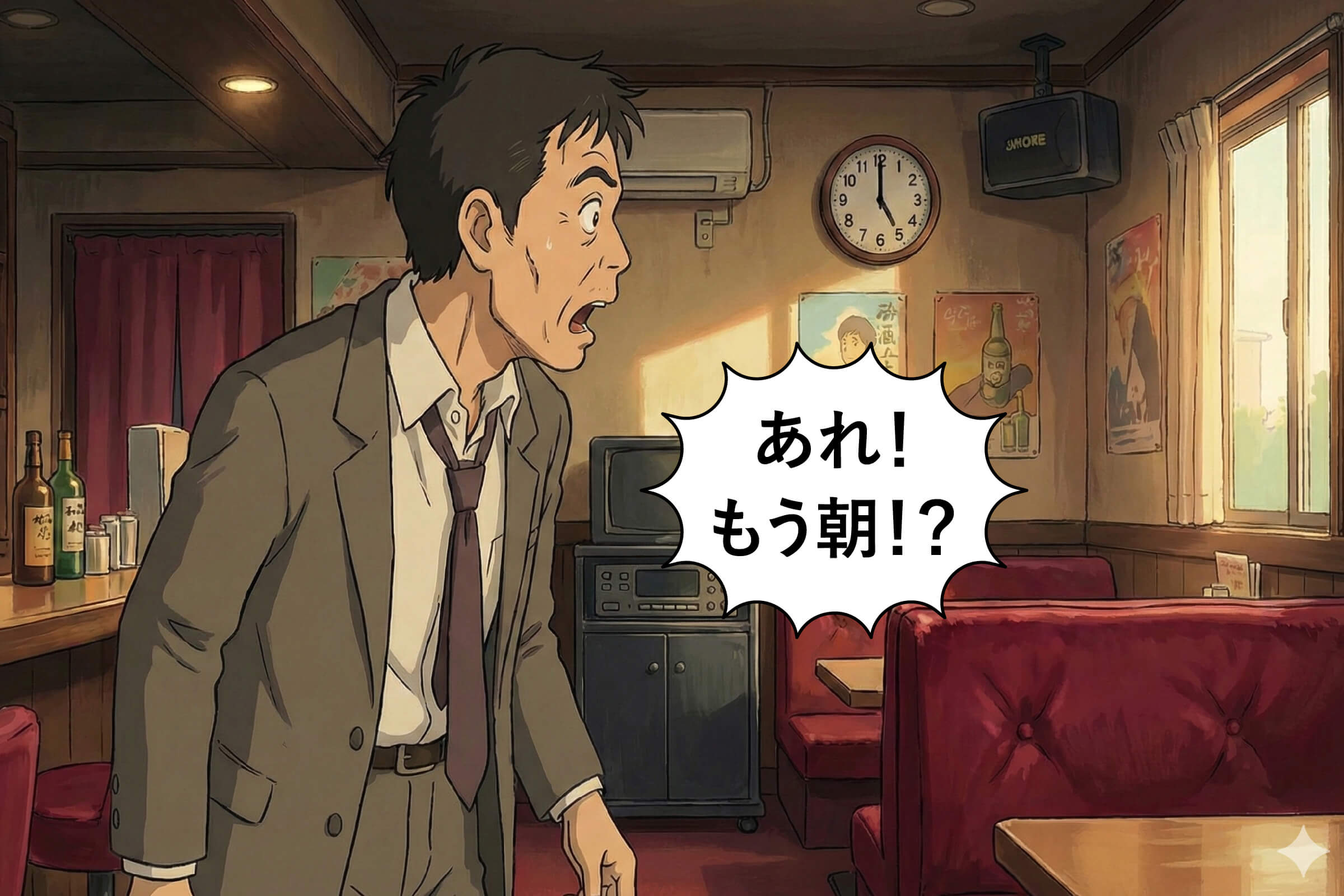 止まらない夜談義 ― スナックで気づけば朝になる理由