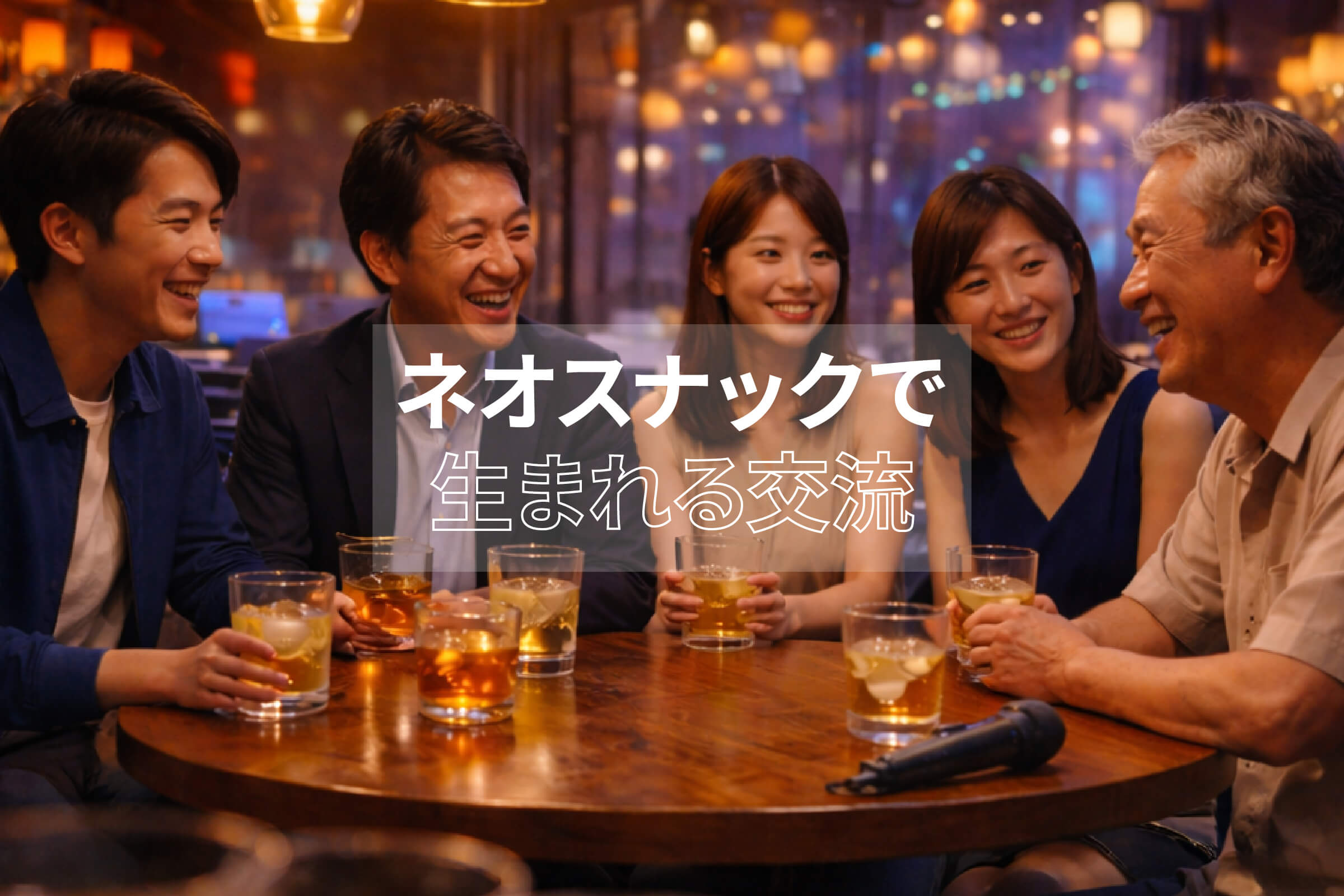 ネオスナックで生まれる交流とは？｜世代も職業も越える夜のハブ